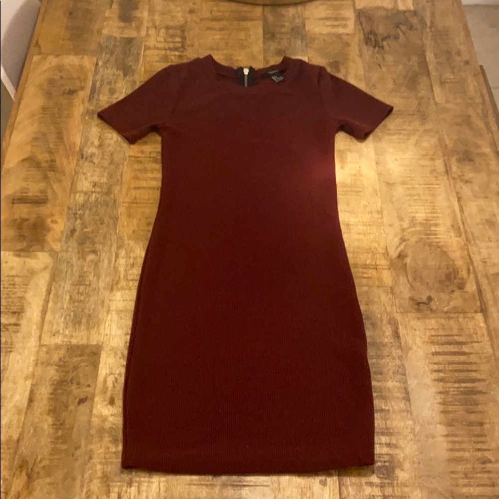 Tight maroon dress